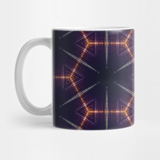 Skyline Kaleidoscope Hexagon Pattern Mug